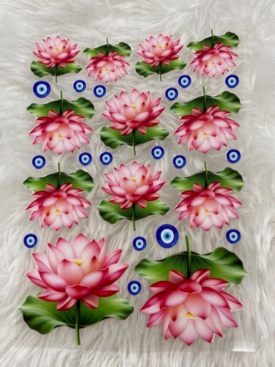 small Lotus  UV Stickers