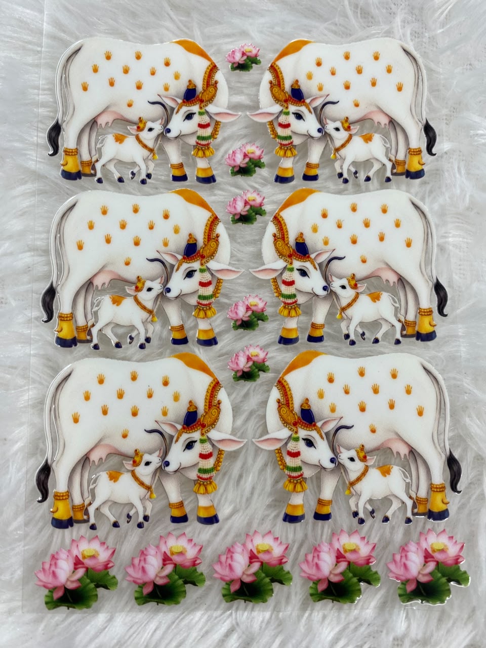 Pichwai Cow UV Stickers