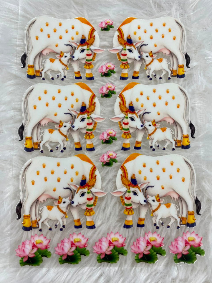 Pichwai Cow UV Stickers