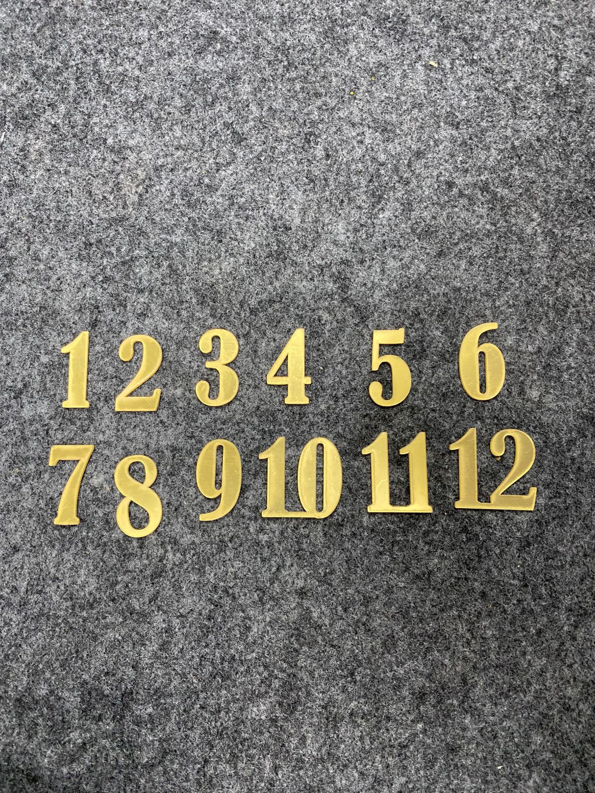 Acrylic English Number