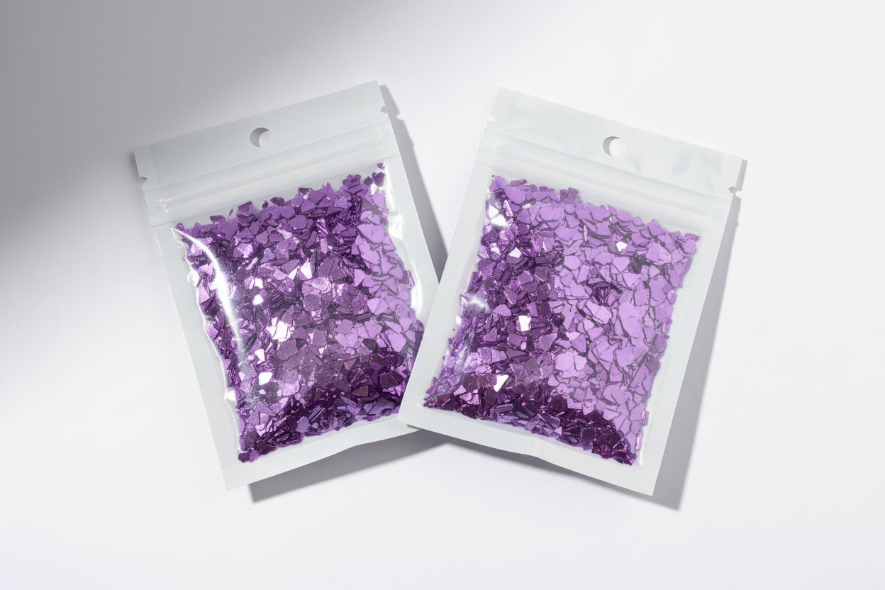 Big Metallic Glass Chips