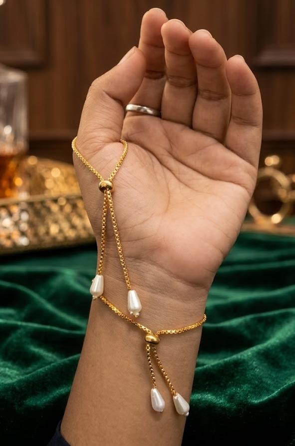 Rakhi Chain / Bracelet Chain with Pear
