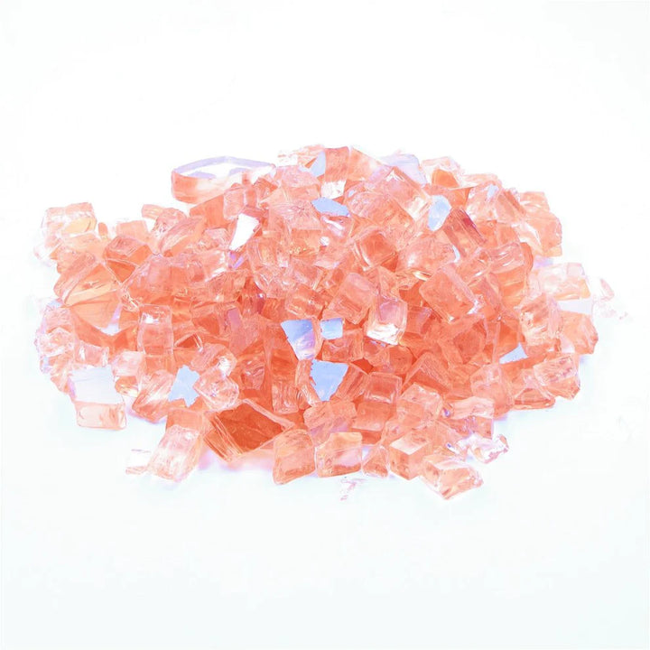 Pink Reflective Firepit Glass