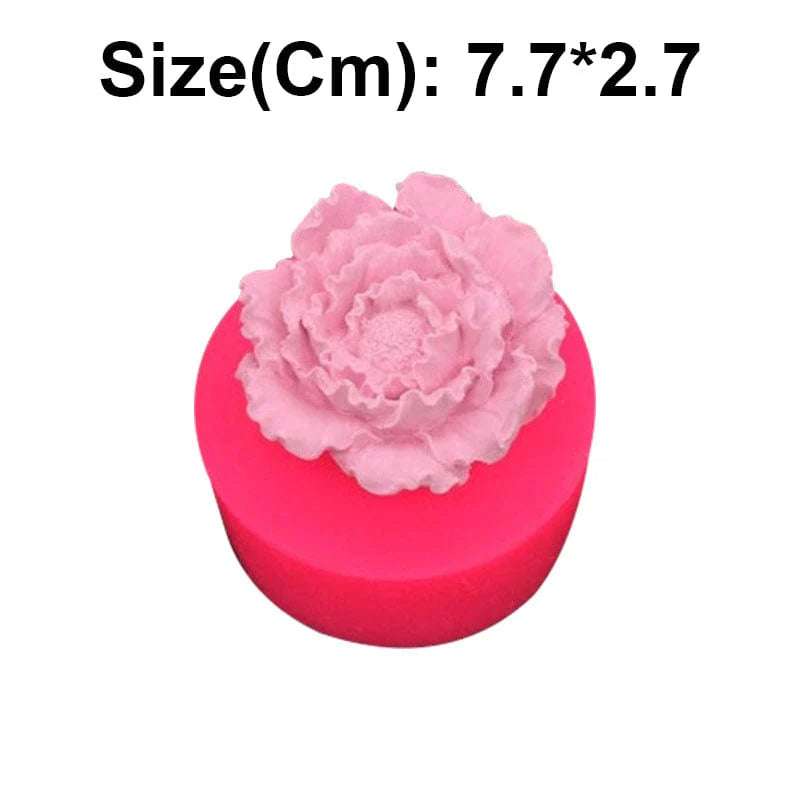 3D Flower Candle Handmade Mould