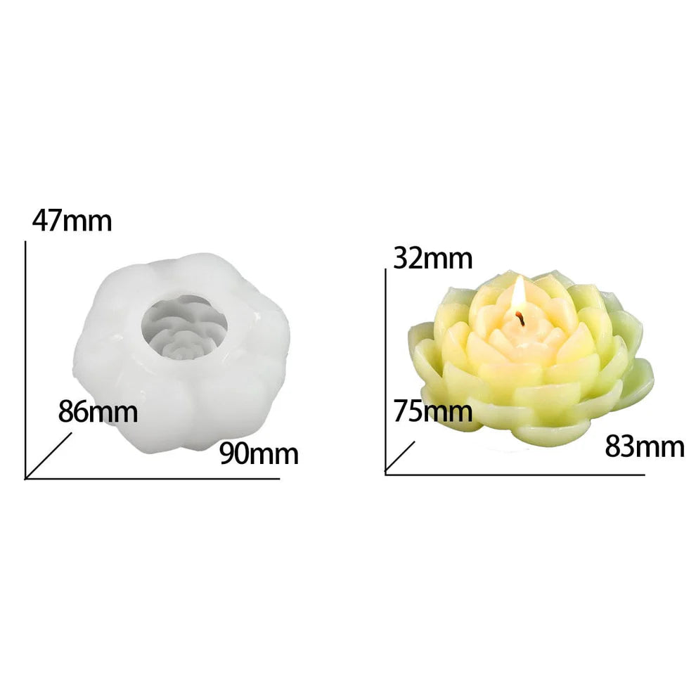 3D Lotus Flower Handmade Mould