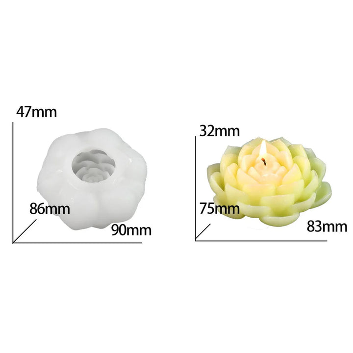 3D Lotus Flower Handmade Mould