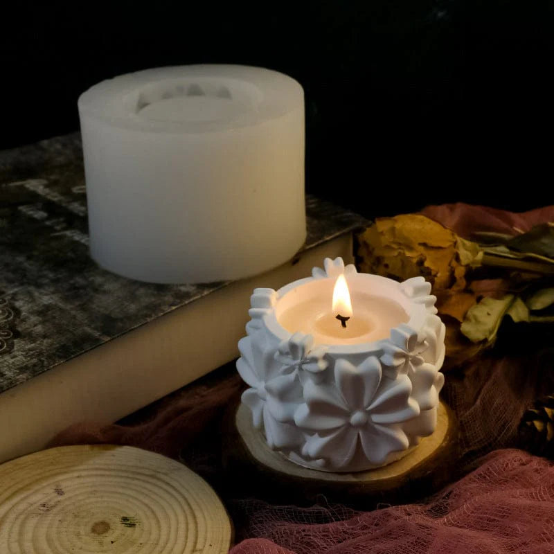 Five-Petal Candle T-light Holder Handmade Mould