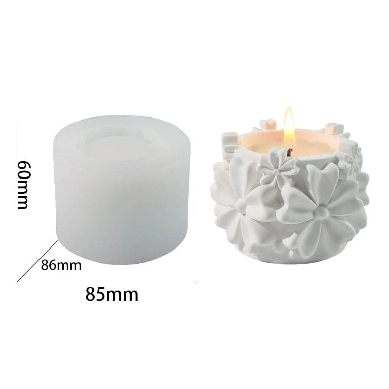 Five-Petal Candle T-light Holder Handmade Mould