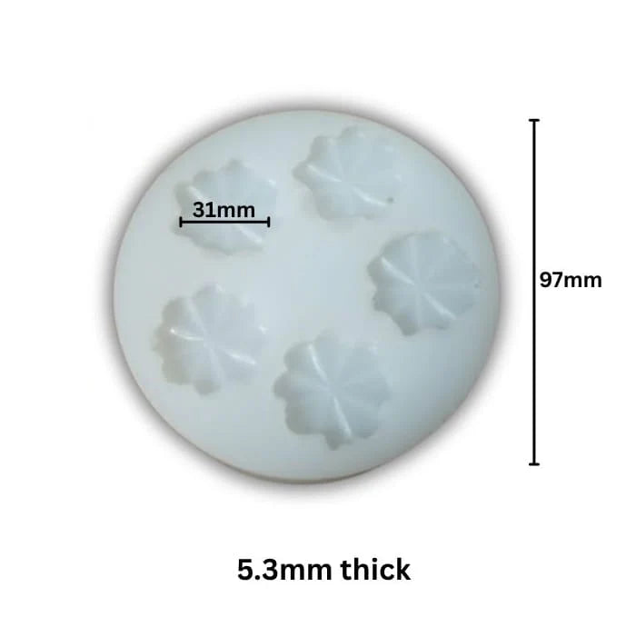 Flat Petals Candle Mould