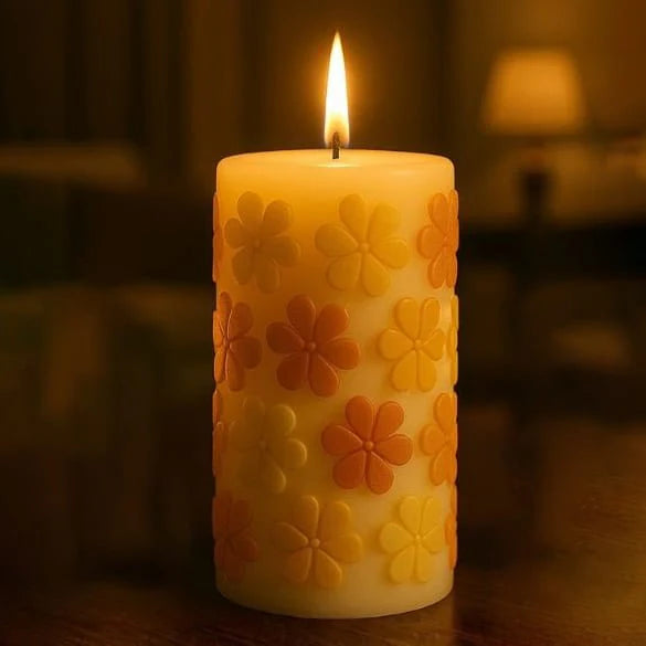 Flat Petals Candle Mould