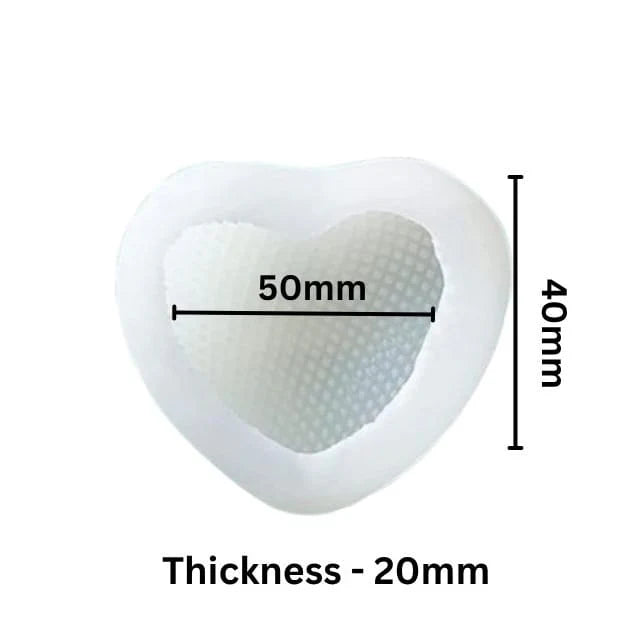 Chequered Heart Soap Candle Mould