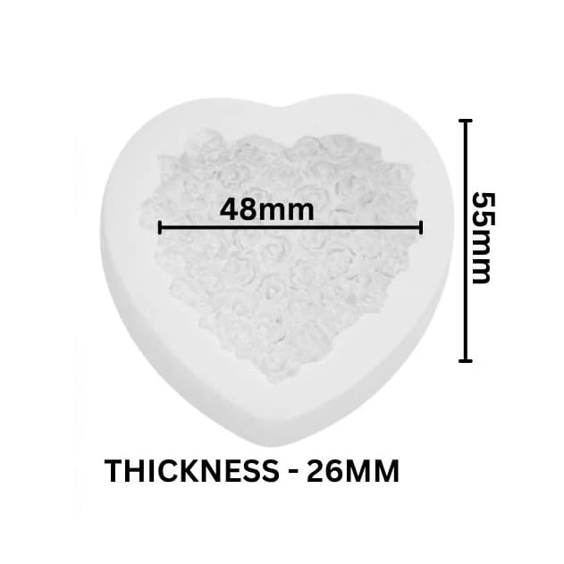 Heart Shape Rose Candle