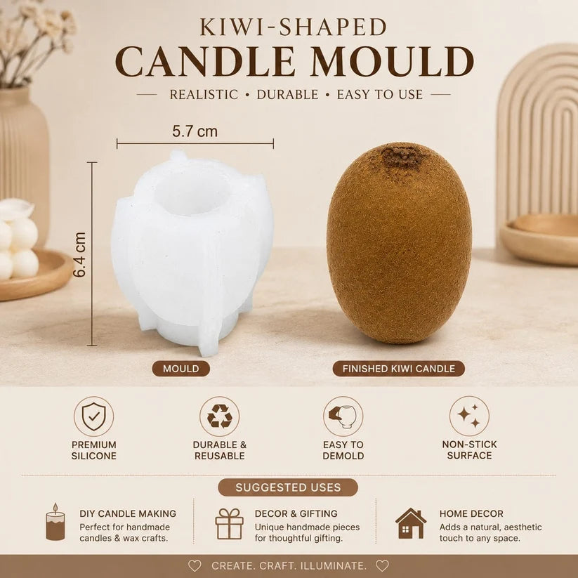 Kiwi Fruit Silicone Candle Mould