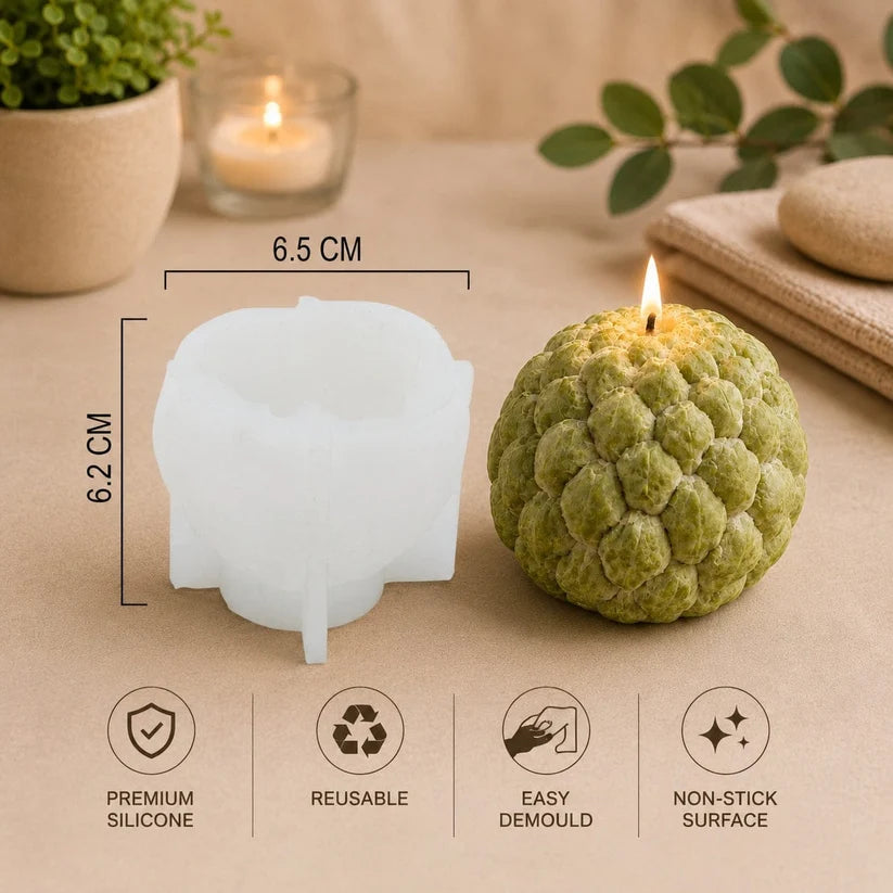 Custard Apple Fruit Candle
