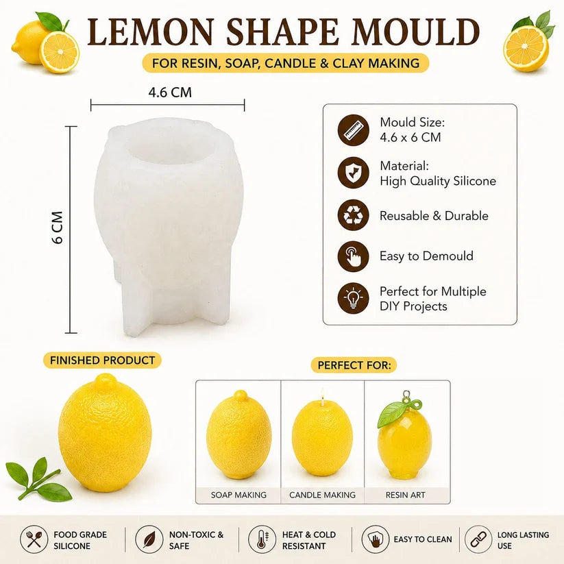 Orange Shape Silicone Candle Mould