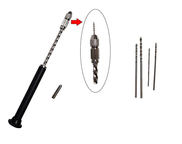 Hand Drill Machine With 4 Drill Bit