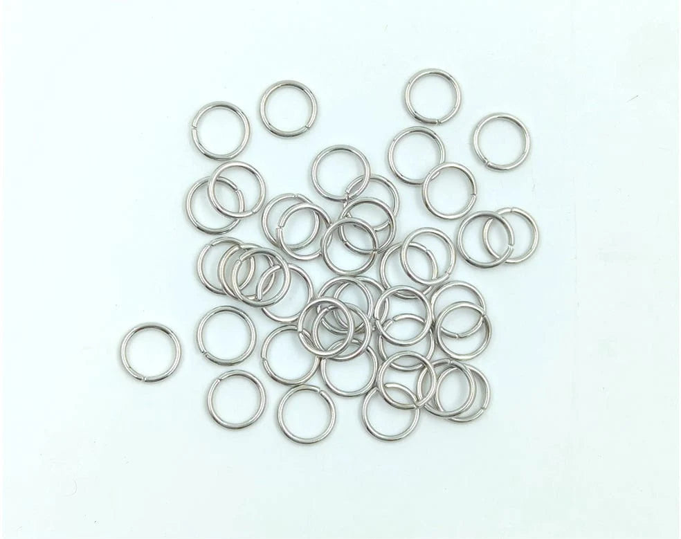 8MM Small Silver Cutting Ring 100Pcs/Pkt