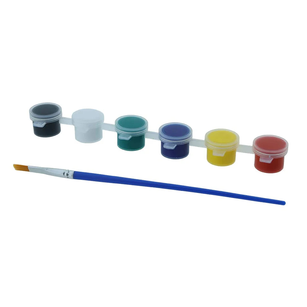 6 In 1 Acrylic Colour With Brush