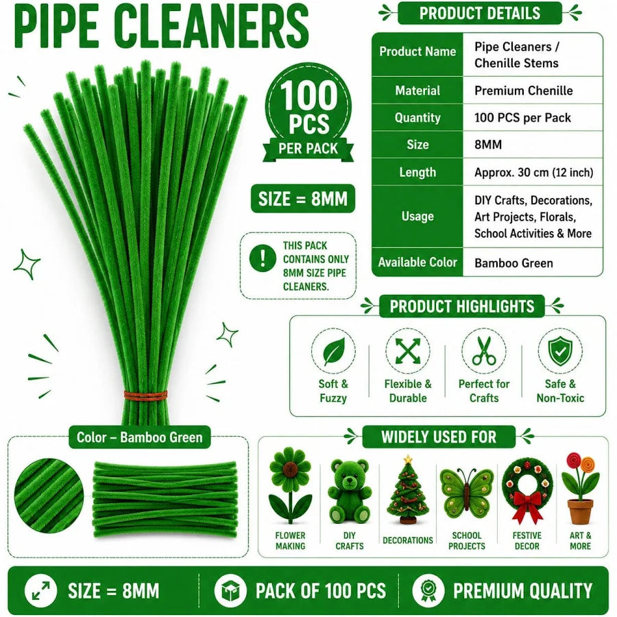 Premium Pipe Cleaners (8MM)