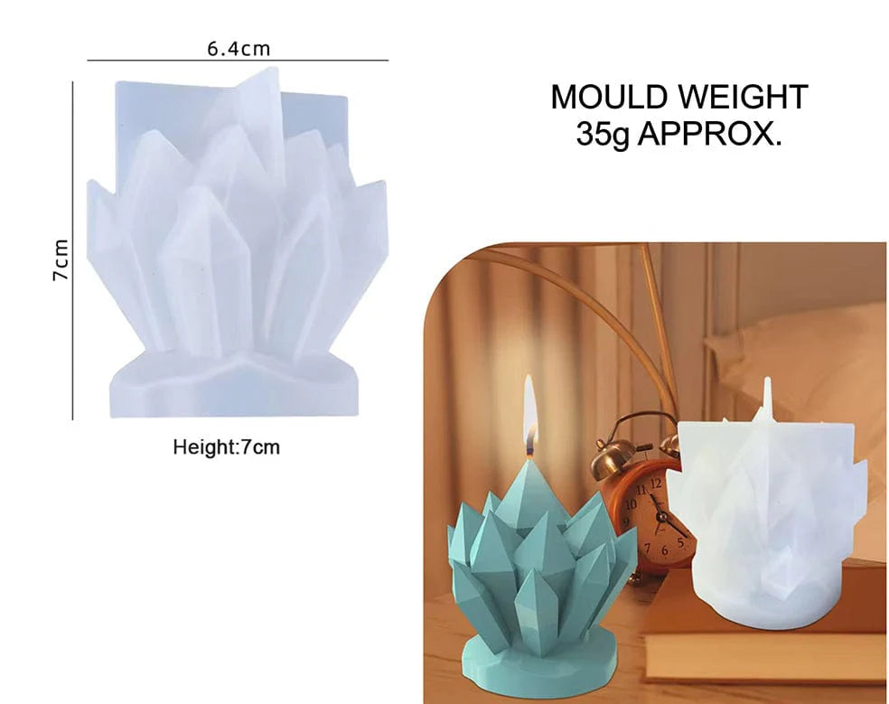 Crystal Cluster Stone & Candle Mould