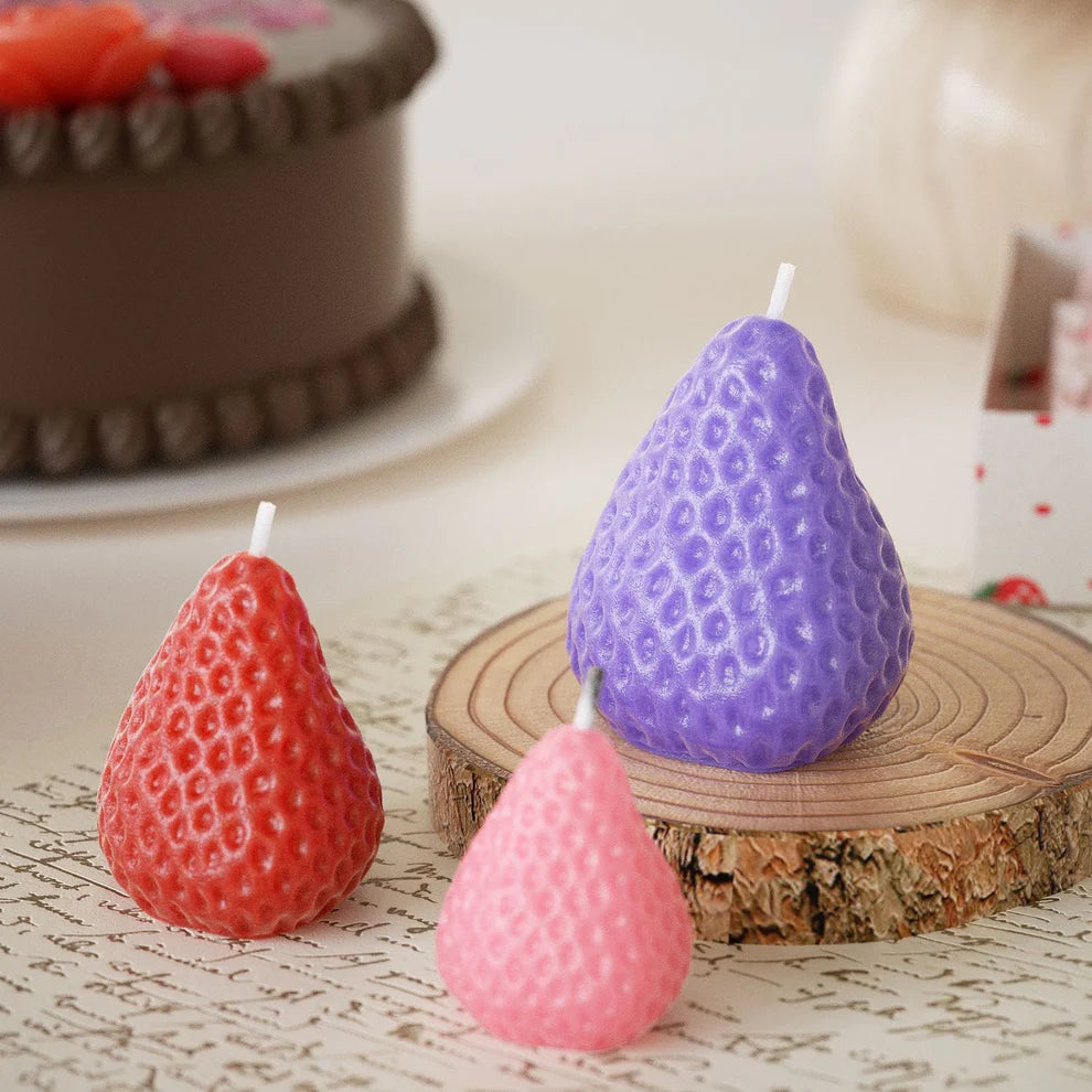 Strawberry Shaped Candle Mould