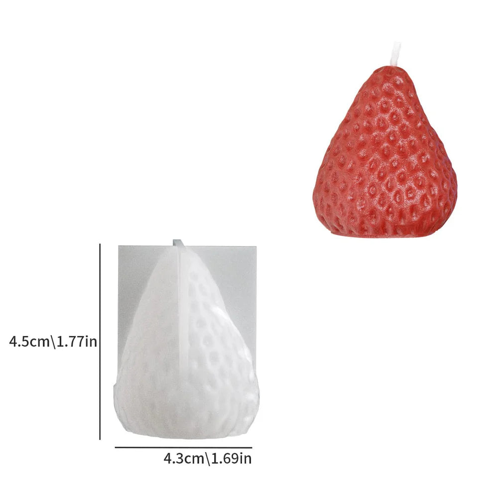 Strawberry Shaped Candle Mould