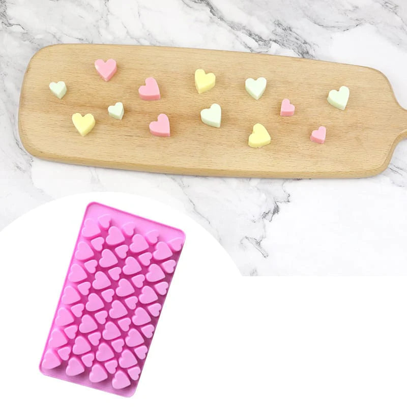 55 Multi-Cavity Mini Heart  Silicone Mould