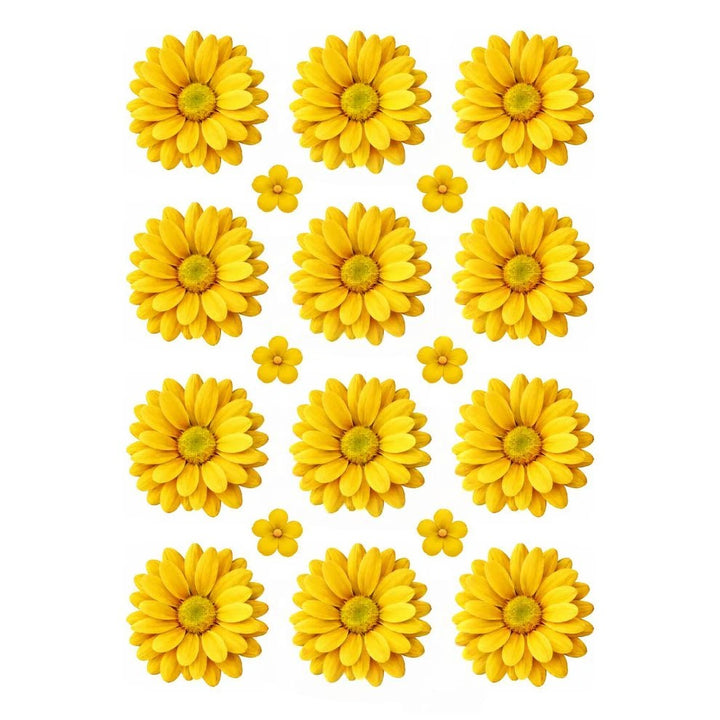 Yellow Daisy Flowers UV DTF Sticker